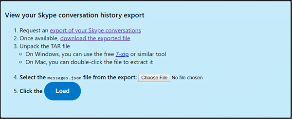 Backup chat history choose file