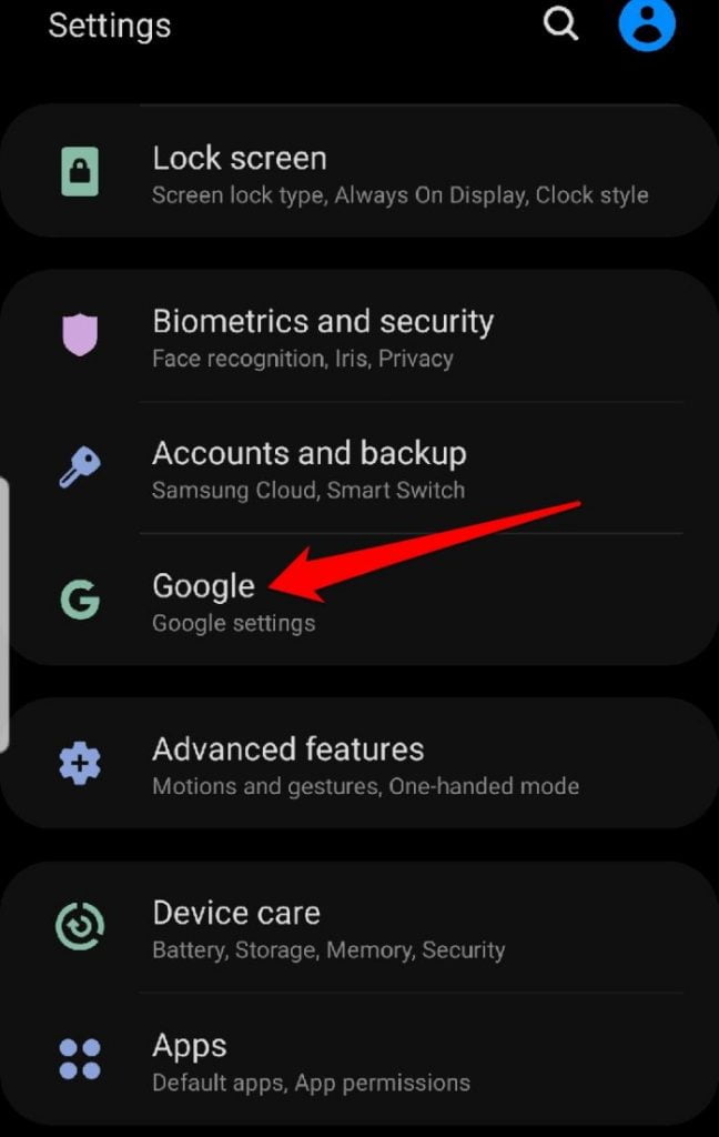 backup sms android settings google