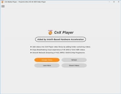 CnX Media Player xem video 4K HDR tren Windows 10