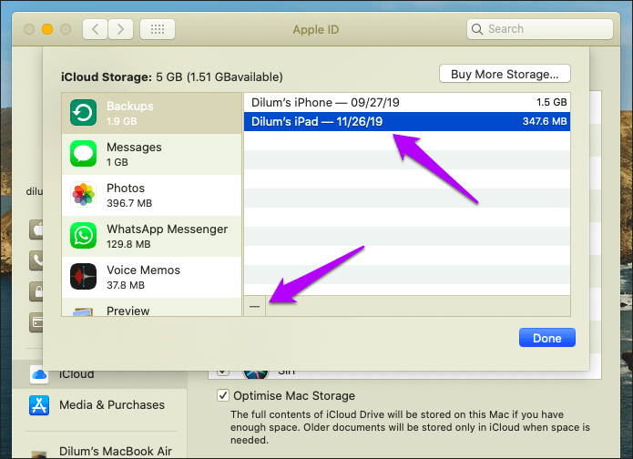 Delete Icloud Backups Iphone Ipad Mac 4
