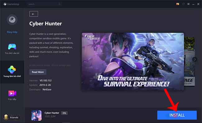 Hướng dẫn cài đặt và chơi Cyber Hunter trên GameLoop 1