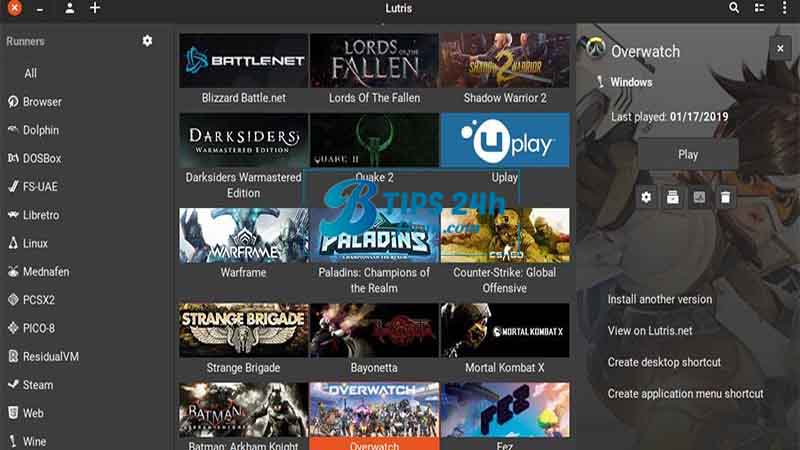 play windows games on linux lutris