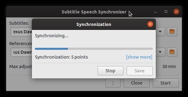 AutoFix Subtitles With SubSync sync points