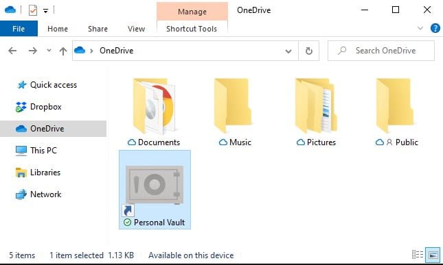 Tải không giới hạn lên Personal Vault trong OneDrive