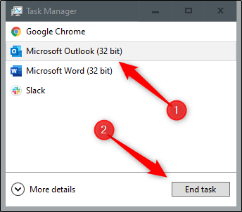 End task from task manager