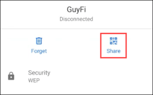 pixel wifi share