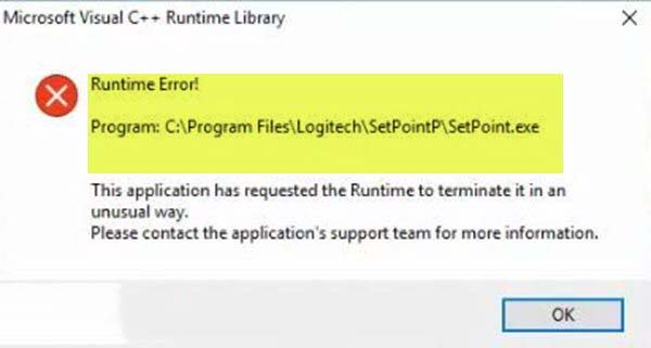 Hướng dẫn sửa lỗi Logitech Setpoint Runtime trên Windows 10