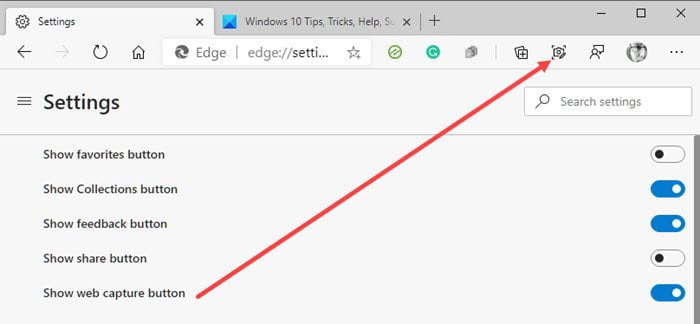 cach dung web capture trong microsoft edge 3