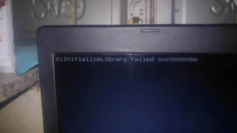 Sửa lỗi BLinitializedlibrary failed 0xc00000bb trên windows 10