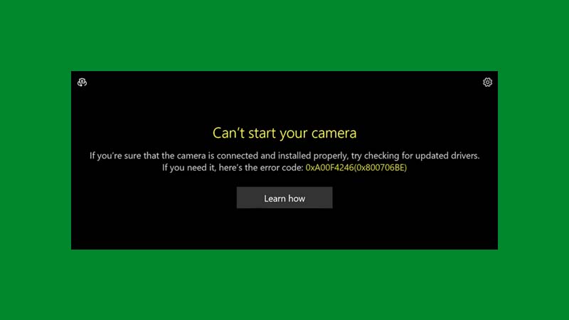 Hướng dẫn cách sửa lỗi 0xa00f4246 khi bật camera trên Windows 10