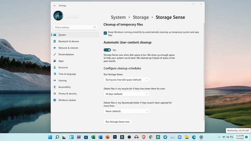 Cách giải phóng dung lượng ổ cứng với Storage Sense trên Windows 11