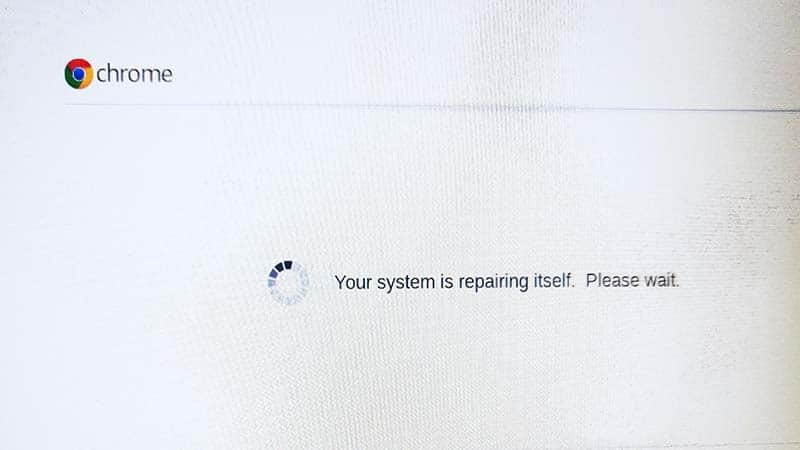 Cách sửa lỗi Your System Is Repairing Itself trên Chromebook