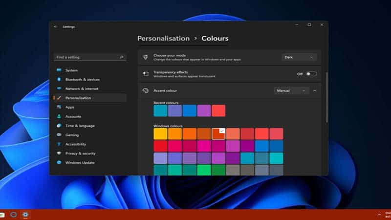 Hướng dẫn cách thay đổi màu sắc thanh Taskbar trên Windows 11