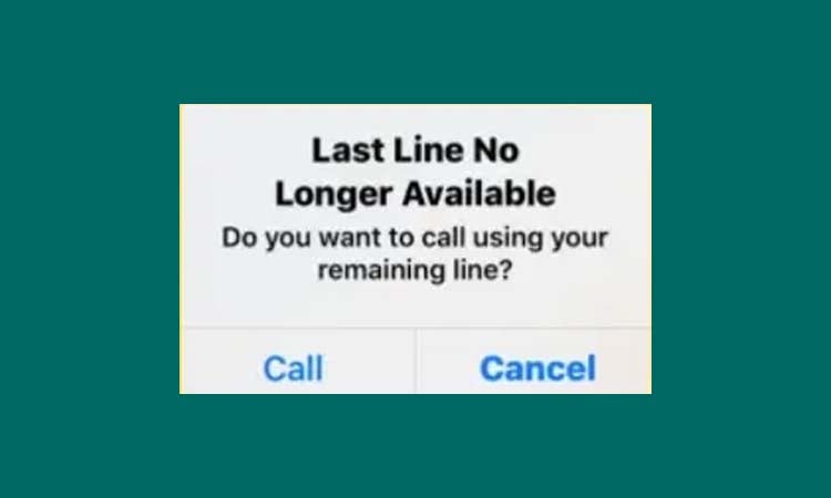 Hướng dẫn cách sửa lỗi Last Line No Longer Available trên Iphone 13