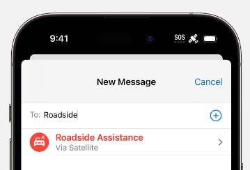 Cah Dung Roadside Assistance qua Satellite on iPhone 15 1