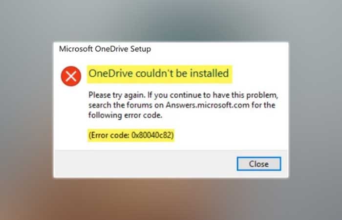 Hướng dẫn cách sửa lỗi 0x80040c82 trên OneDrive
