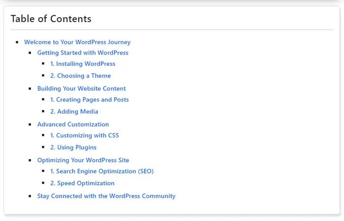 Hướng dẫn cách tạo mục lục bài viết không cần Plugin cho Wordpress